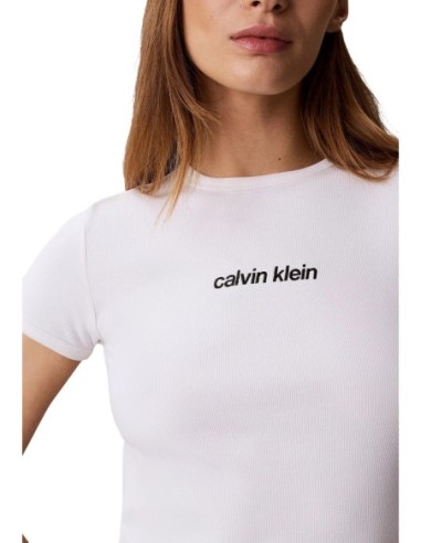 T-Shirt Calvin Klein Femme Blanc | ChoixMode