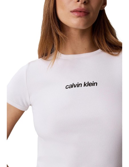 T-shirt blanc extensible | Calvin Klein Jeans