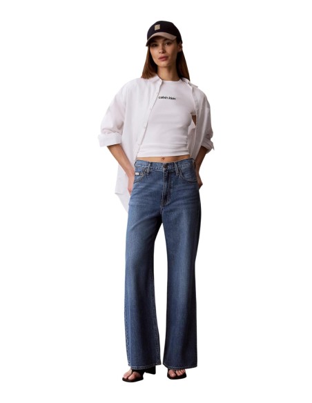 T-shirt blanc extensible | Calvin Klein Jeans