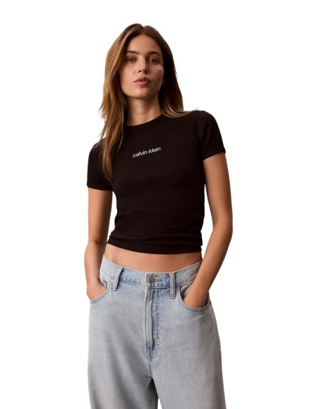 T-Shirt Calvin Klein Femme Noir | ChoixMode