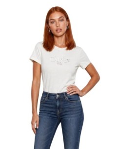 T-shirt blanc femme imprimé coton | Calvin Klein Jeans