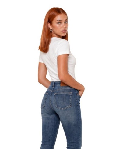 T-shirt blanc femme imprimé coton | Calvin Klein Jeans