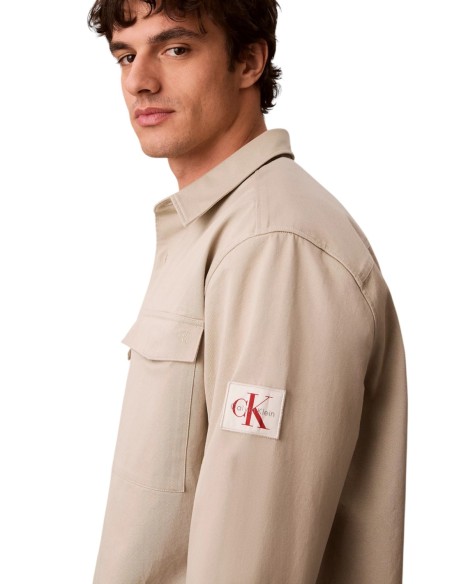 Chemise Calvin Klein Jeans homme beige