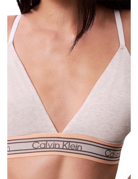 Brassière Calvin Klein femme triangle blanche