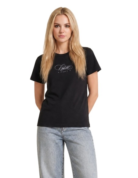 T-shirt noir coton essentiel | Calvin Klein Jeans