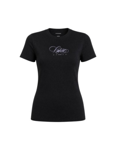 T-shirt noir coton essentiel | Calvin Klein Jeans