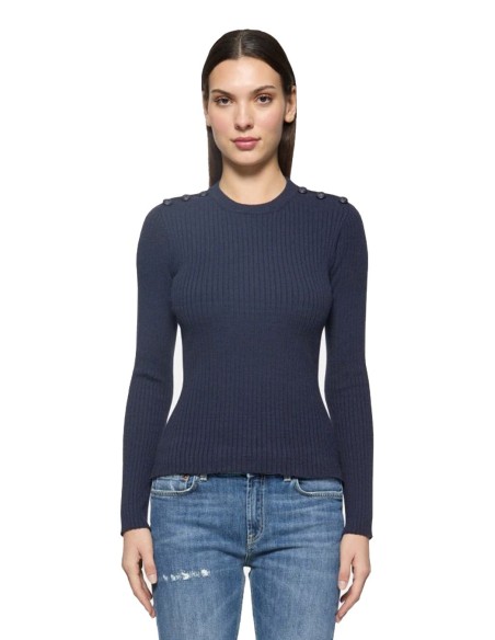 Pull bleu Dondup femme
