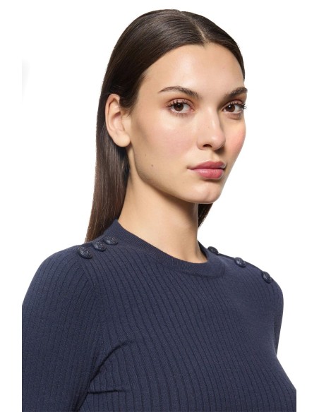 Pull bleu Dondup femme