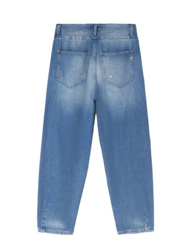 Jeans femme bleu effet usé Dondup