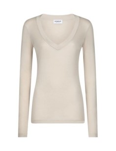 Pull blanc V Dondup femme