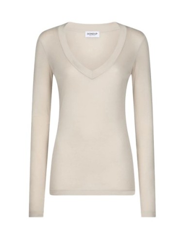 Pull blanc V Dondup femme
