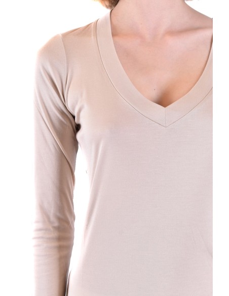 Pull blanc V Dondup femme