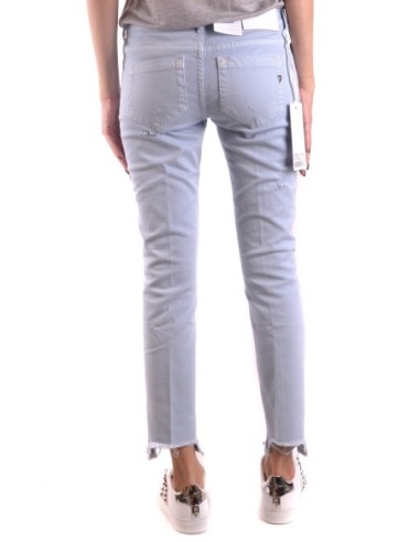 Jeans bleu azur déchiré Dondup femme