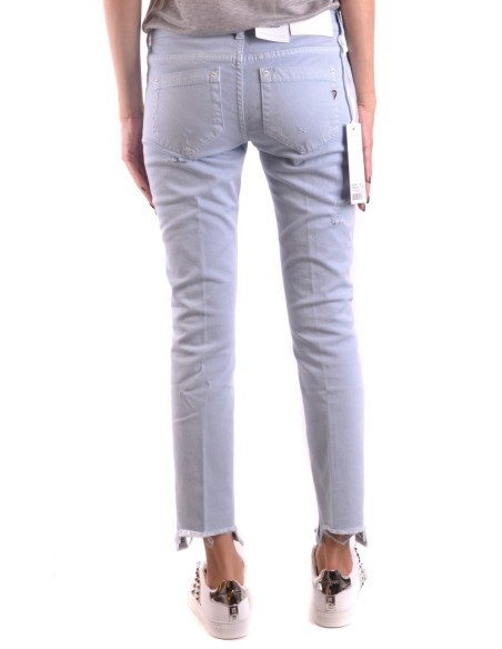 Jeans bleu azur déchiré Dondup femme