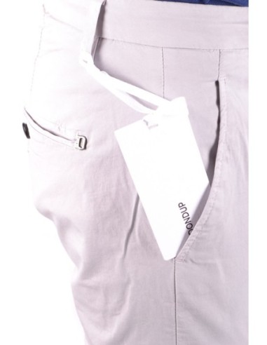 Pantalon gris stretch pensé pour l'été | Dondup