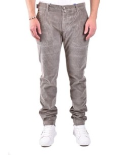 Pantalon gris en coton fabriqué en Italie | Dondup