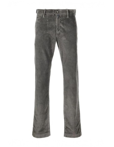 Pantalon gris en coton fabriqué en Italie | Dondup