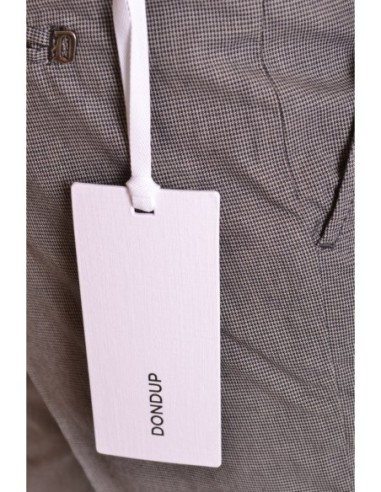 Pantalon gris à carreaux Dondup homme