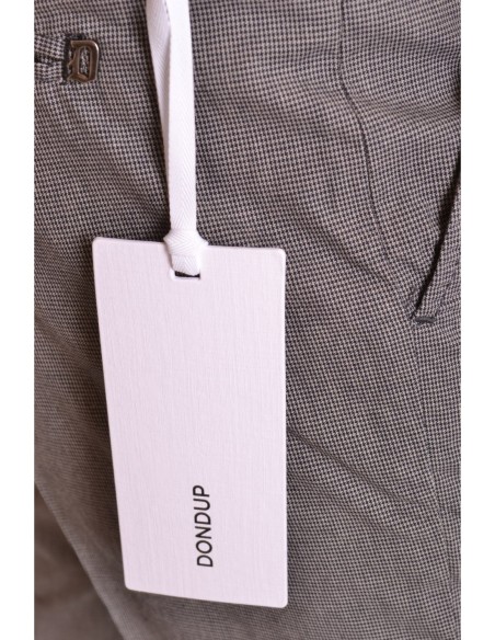 Pantalon gris à carreaux Dondup homme