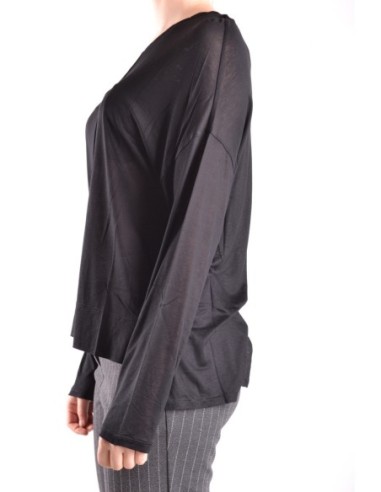 Pull femme noir col bateau Dondup
