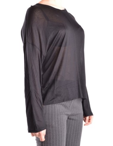 Pull femme noir col bateau Dondup