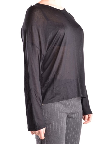 Pull femme noir col bateau Dondup