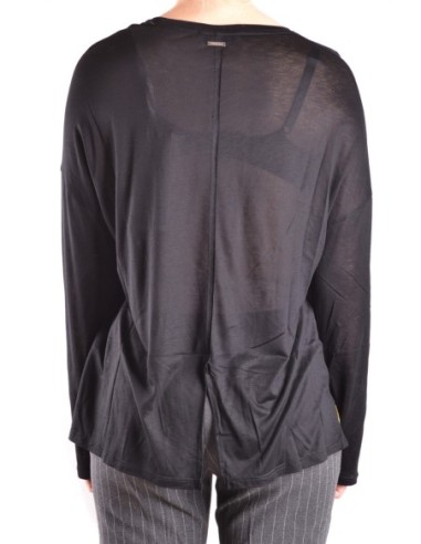 Pull femme noir col bateau Dondup