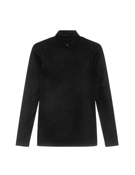 Pull femme noir col montant Dondup
