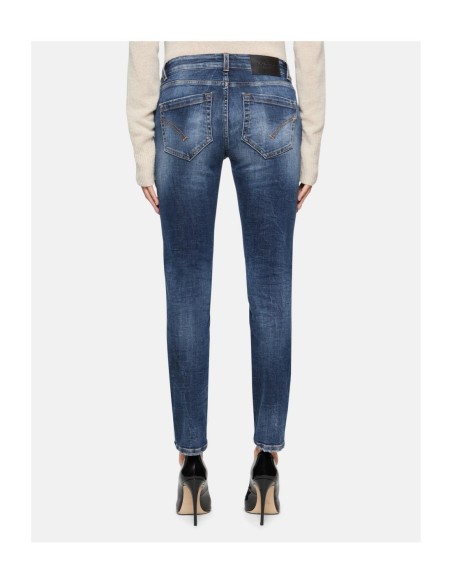 Jeans bleu usé Dondup femme