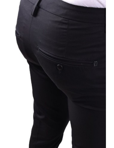 Pantalon noir coton Dondup homme