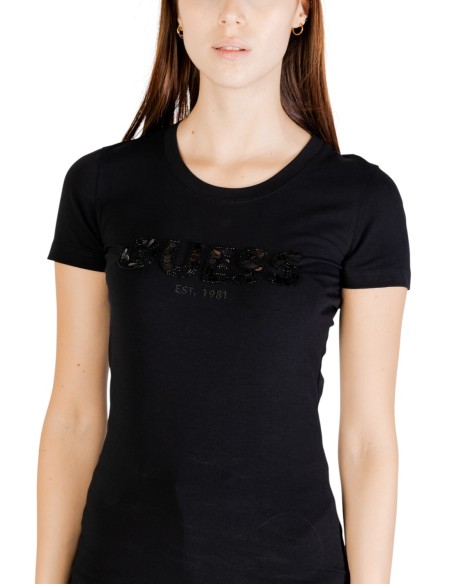 T-Shirt Guess Femme Noir | ChoixMode