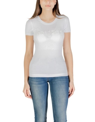 T-Shirt Guess Femme Blanc | ChoixMode
