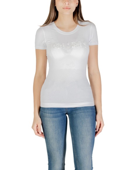 T-Shirt Guess Femme Blanc | ChoixMode