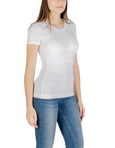 T-Shirt Guess Femme Blanc | ChoixMode