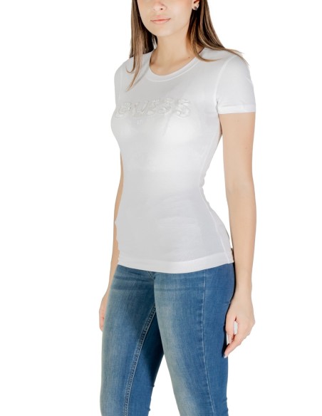 T-Shirt Guess Femme Blanc | ChoixMode