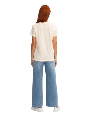 T-shirt beige femme Guess