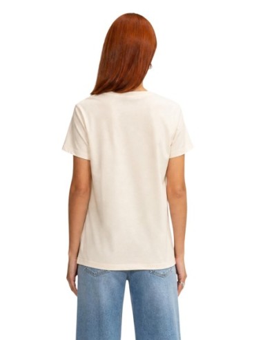 T-shirt beige femme Guess