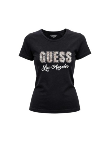T-shirt Guess noir femme script