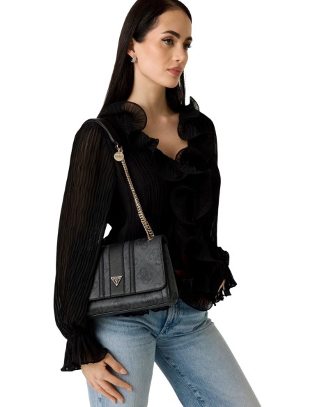 Mini sac gris imprimé chic et compact | Guess