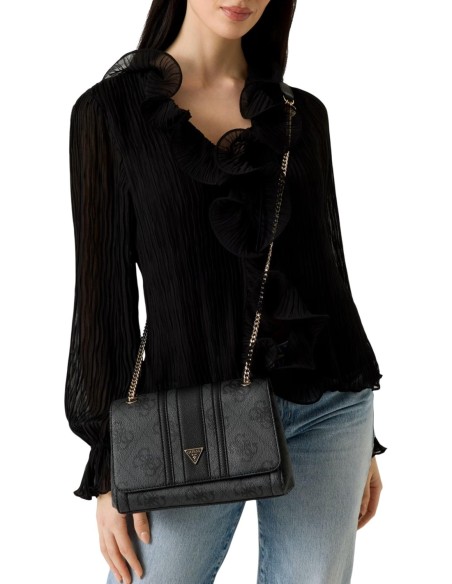 Mini sac gris imprimé chic et compact | Guess