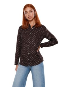Blouse Guess femme marron imprimée