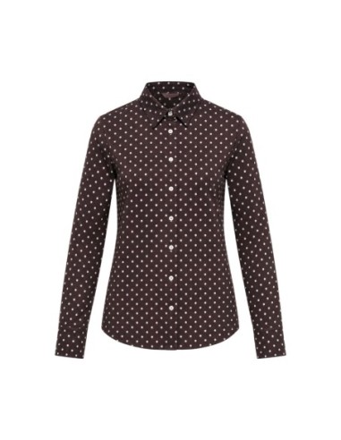Blouse Guess femme marron imprimée