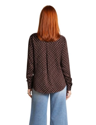 Blouse Guess femme marron imprimée