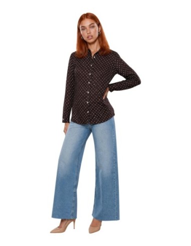 Blouse Guess femme marron imprimée