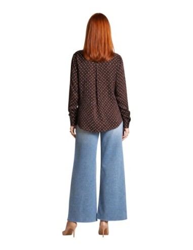 Blouse Guess femme marron imprimée