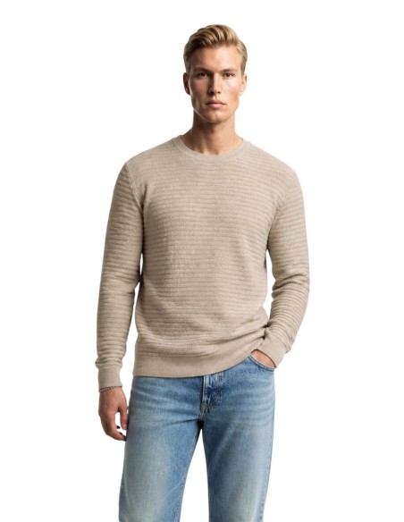 Pull Guess homme beige