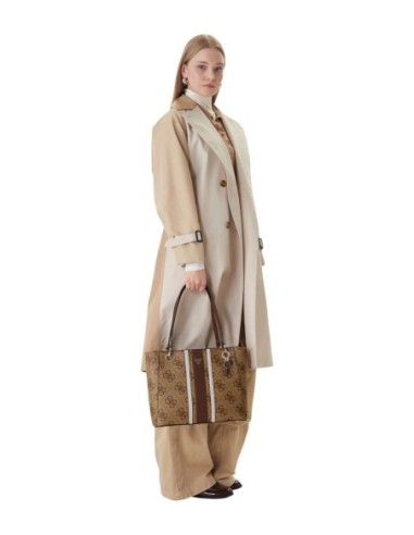 Sac femme blanc imprimé Guess