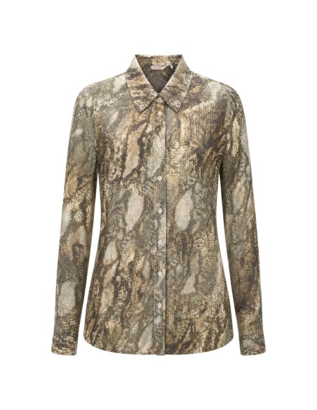 Blouse Guess femme beige imprimée