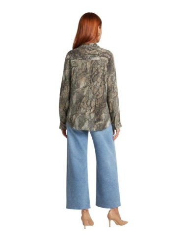 Blouse Guess femme beige imprimée