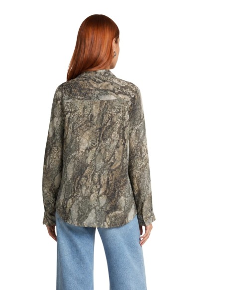 Blouse Guess femme beige imprimée